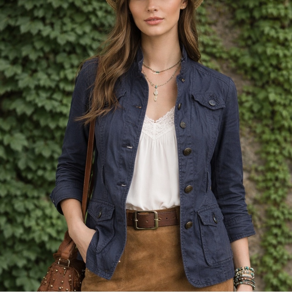 DAUGHTERS OF THE LIBERATION Military Style Band/Utility Jacket, XS